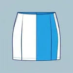 blue mini skirt image